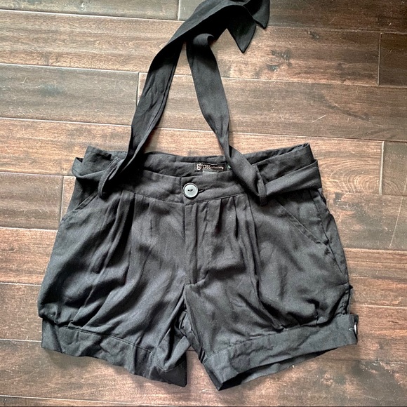 NWT Belted Tie Black Shorts size 0 - Picture 6 of 9